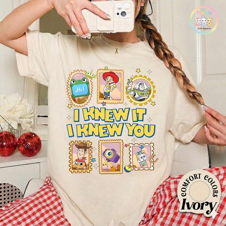Comfort Colors Toy Story Shirt, I Knew It I Knew You Tee, TS and Toy Story 5 Tee, Woody Buzz Lightyear Shirt, You've Got a Friend Tee image 2