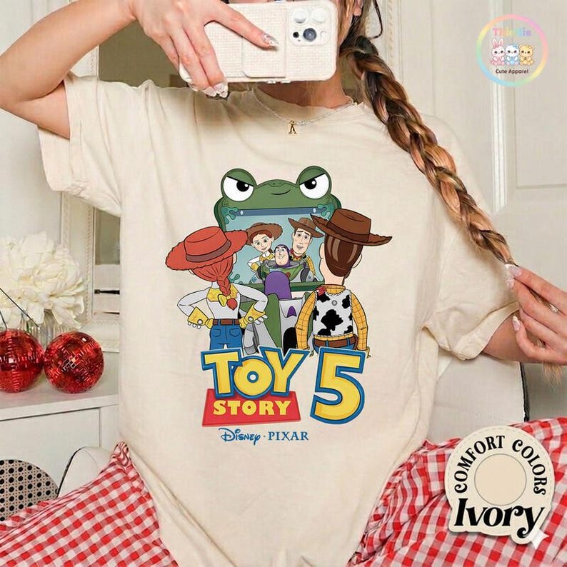 Comfort Colors I Knew It I Knew You Shirt, Disneyland Pixar TS Toy Story 5 Shirt, Toy Story Woody Buzz Lightyear Tee, Toy Story 5 Shirt image 2