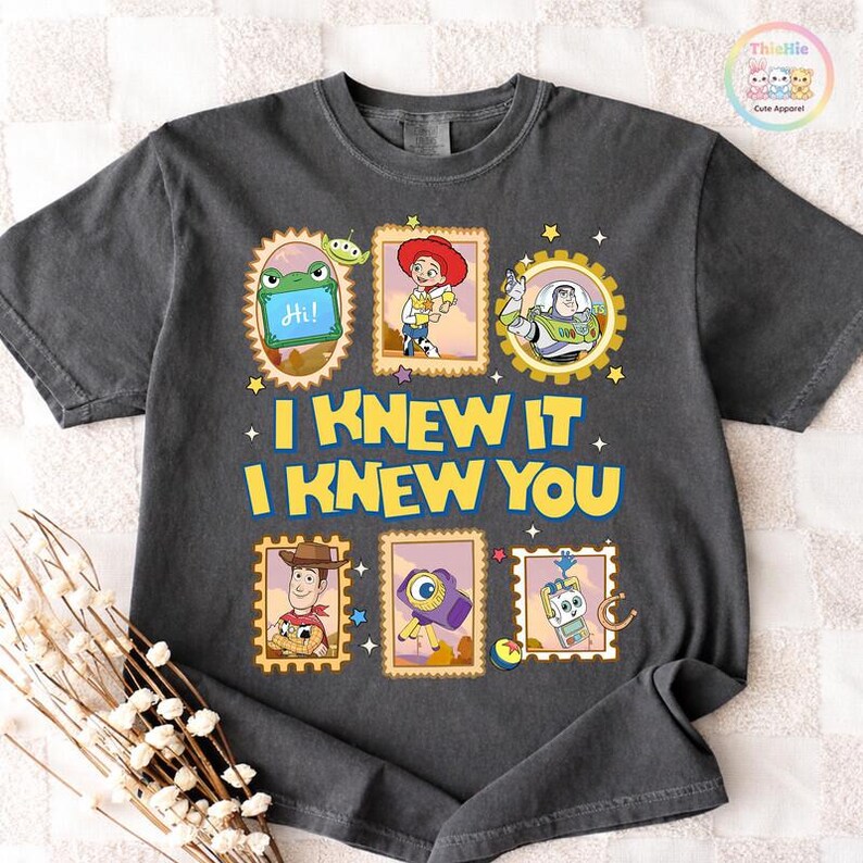 Comfort Colors Toy Story Shirt, I Knew It I Knew You Tee, TS and Toy Story 5 Tee, Woody Buzz Lightyear Shirt, You've Got a Friend Tee image 4