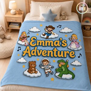 Lo sabía, te conocía, manta polar de Toy Story 5, manta retro de Toy Friends, tienes un amigo en mí Ts5, regalo de Woody y Buzz Lightyear imagen 1