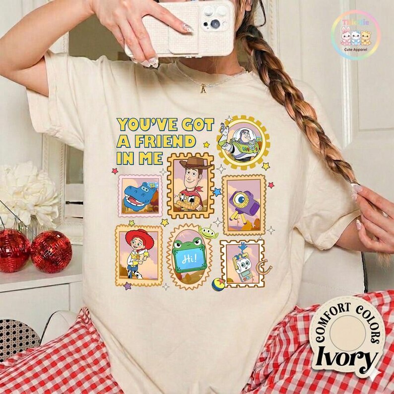 Shirt Toy Story 5 comfortkleuren, shirt I Knew It I Knew You, TS Toy Story 5 T-shirt, shirt comfortkleuren You've Got a Friend in Me afbeelding 2
