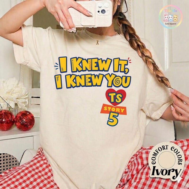 Comfort Colors I Knew It I Knew You Shirt, Disneyland TS Toy Story 5 Shirt, Toy Story Woody Buzz Lightyear Tee,Toy Story 5 Shirt image 2