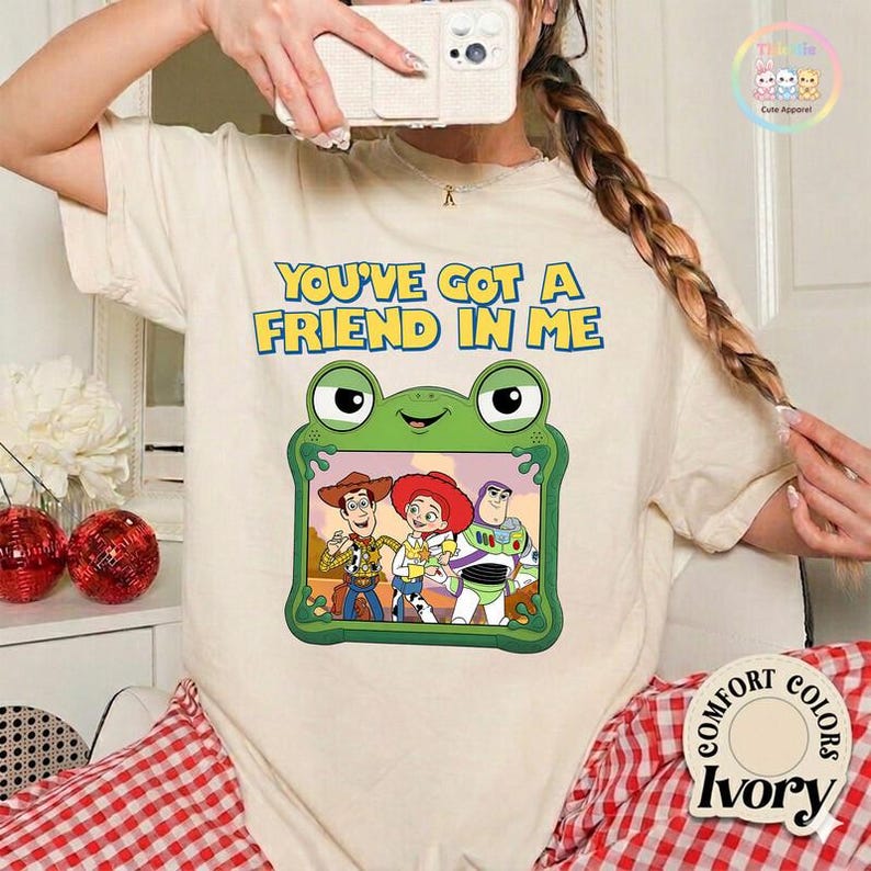 Comfortkleuren Toy Story 5-shirt, I Knew It I Knew You-shirt, lang leve TS-shirt, You've Got a Friend in Me-T-shirt, Toy Story 5-shirt afbeelding 2