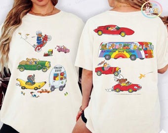 Camiseta Richard Scarry Comfort Colors, camiseta Busytown Vehicles, libro infantil vintage, camiseta para maestra de preescolar, camiseta para amantes de los libros, regalo para fans