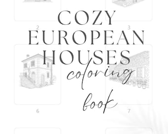 ヨーロッパのコテージの塗り絵