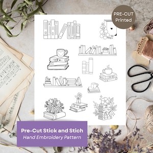 Buch-Stickmuster (gedruckt und vorgeschnitten), Stick- und Stichdesign, Stick- und Stichmuster, DIY-Handstickereigeschenk