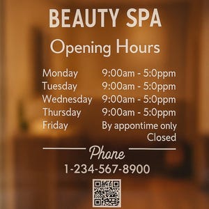 Sticker vinyle professionnel personnalisé | Sticker pour fenêtre avec logo | Sticker nom d'entreprise personnalisé pour vitrine, bureau et porte de magasin