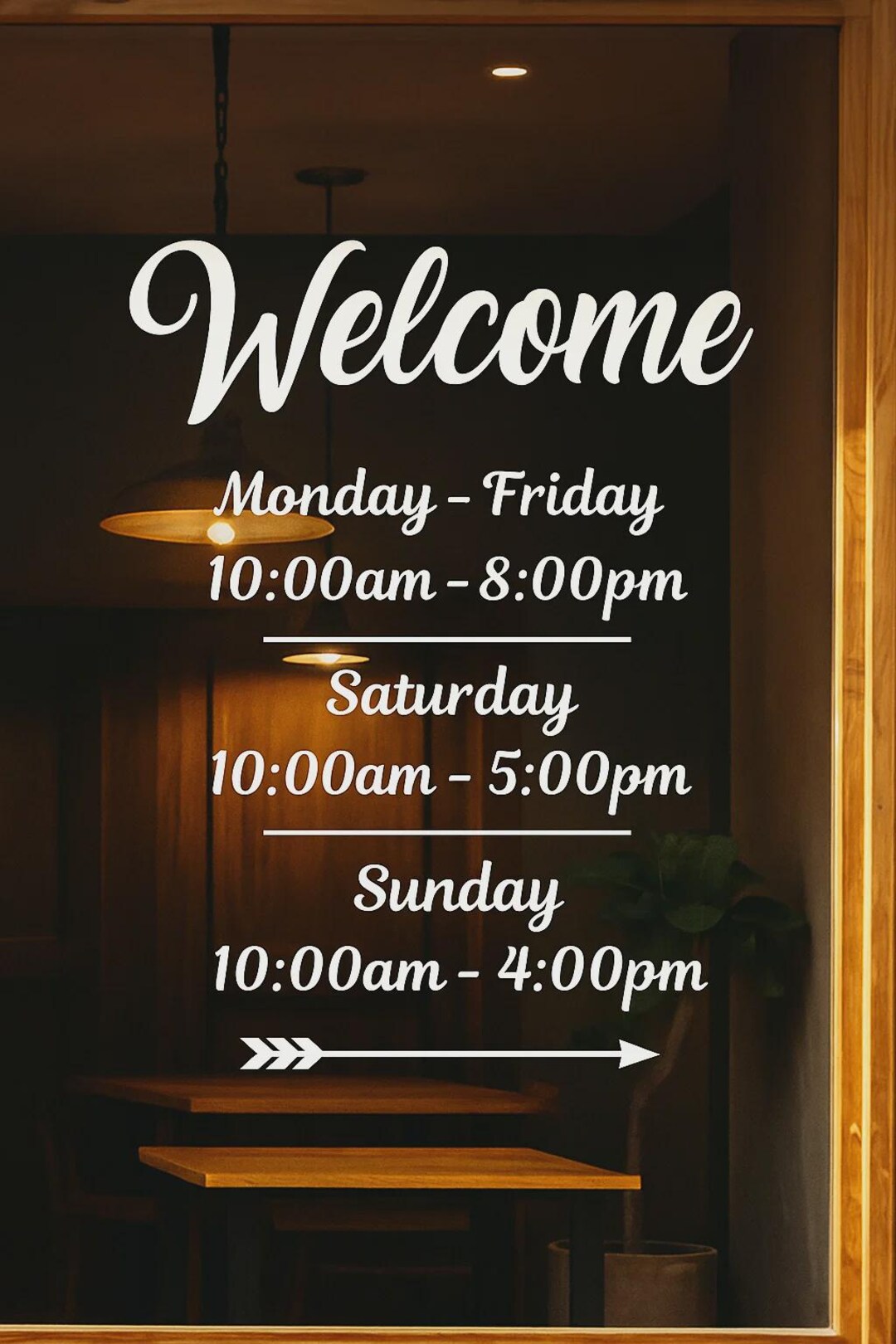 Custom Vinyl Business Sign – Logo & QR Code Window Sticker for Office ...