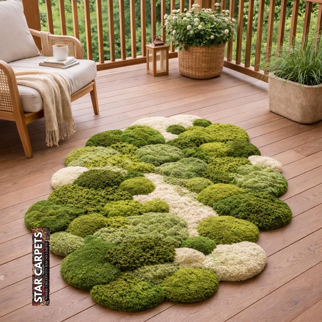 Moss Rug Nature Inspired Textured Area Rug Photo Inspiration