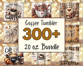 300 + Coffee Tumbler Wrap Bundle, Coffee Quotes Tumbler, Coffee Lover Tumbler, All You Need Coffee Tumbler, 20 oz Coffee Sublimation Design