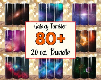 Paquete de más de 80 diseños de envolturas para vasos Galaxy, diseños de sublimación Galaxy de 20 oz, vaso espacial, envoltura de la Vía Láctea, envoltura del universo, vaso Galaxy PNG