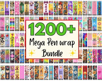 Mega Pen Wrap Bundle, Teacher Pen Wrap, Floral Mom Pen Wrap, Highland Cow Pen Wrap, Cheetah Pattern Pen Wrap, Student Pen Wrap, Cute Pen PNG