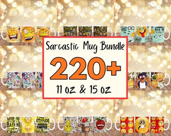 220+ Sarcastic Mug Wrap, Sarcastic Quote Mug Wrap Sublimation 11oz 15oz, Sarcastic Coffee Mug Sublimation Bundle, Funny Mug Sublimation