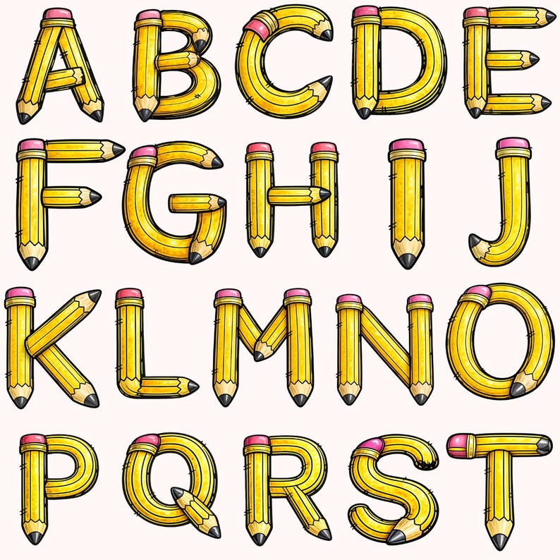 130 + Alphabet Clipart Bundle, Watercolor Letters Clipart, A-Z Nursery ...