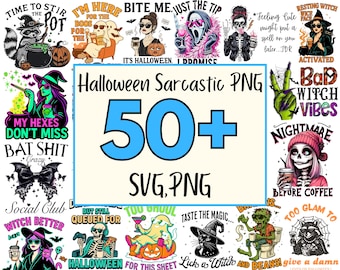 50+ Halloween Funny sarcastic Png Bundle, Sarcastic Sublimation Bundle, Adult Humor Png, Cute Ghost bundle, Adult Humor Designs Png