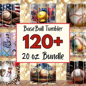 120 + Baseball Tumbler Wrap Bundle, 20 Unzen Sport Sublimationsdesign, Golf Tumbler, Softball Tumbler, Spieltag Tumbler, Baseball Mom Tumbler PNG