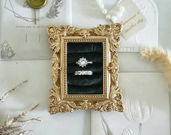 Luxury Vintage Ring Dish Holder | Romantic Jewelry Display Tray | Wedding & Engagement Ring Keepsake Stand Gift