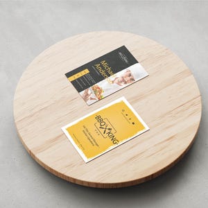 Kitchen General Manager Business Card Template | Editable Restaurant Manager Card with QR Code | Canva Business Card