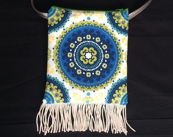 Bohemian Fringe Crossbody Bag: Handmade Cotton Hobo Purse