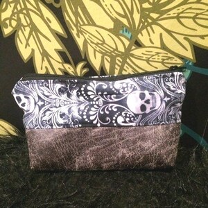 Skull Change purse - Boho Coin Purse - Bohemian Pouch