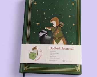 A5 Dotted Journal - Ranger Stoat, D&D, Daggerheart, TTRPG notebook