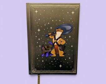 A5 Dotted Journal - Barbarian Stoat, D&D, Daggerheart, TTRPG notebook