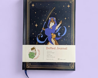 A5 Dotted Journal - Monk Stoat, D&D, Daggerheart, TTRPG notebook