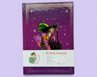 A5 Dotted Journal - Bard Stoat, D&D, Daggerheart, TTRPG notebook