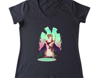Warlock Stoat T-Shirt: Cotton D&D Fantasy Tee
