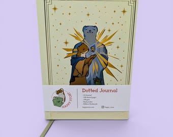 A5 Dotted Journal - Cleric Stoat, D&D, Daggerheart, TTRPG notebook