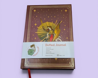 A5 Dotted Journal - Paladin Stoat, D&D, Daggerheart, TTRPG notebook