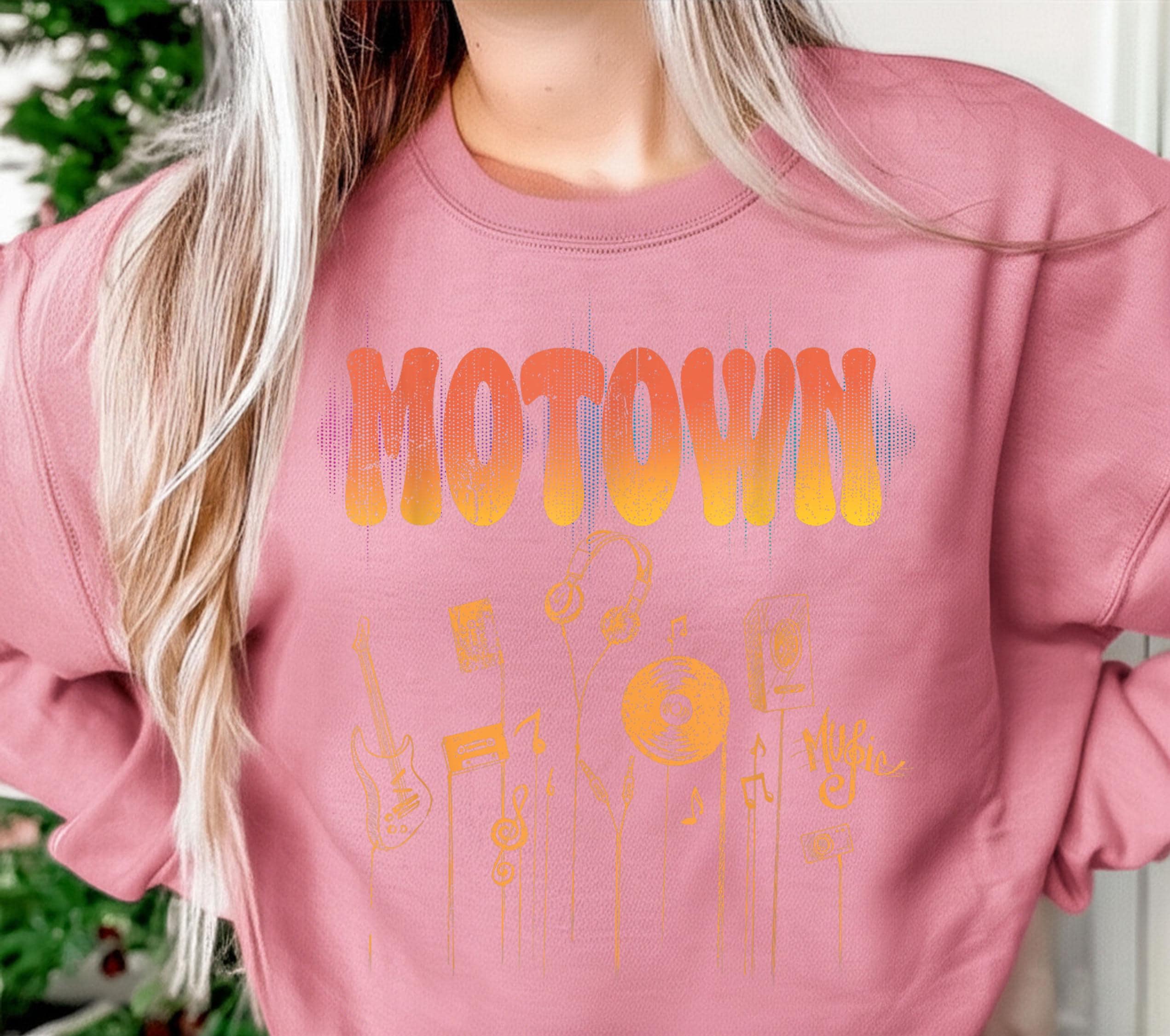 Vintage MOTOWN Music Groovy Sublimation PNG, Printable Art, Crafting ...