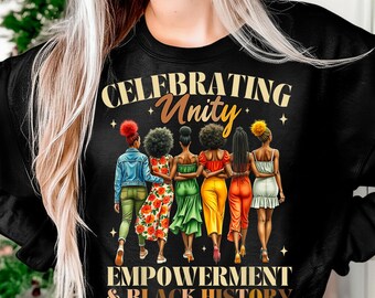 Black History Shirt For Women Black History Month Women Sublimation PNG, Printable Art, Crafting Design, Dtf Design, Vector, Digital