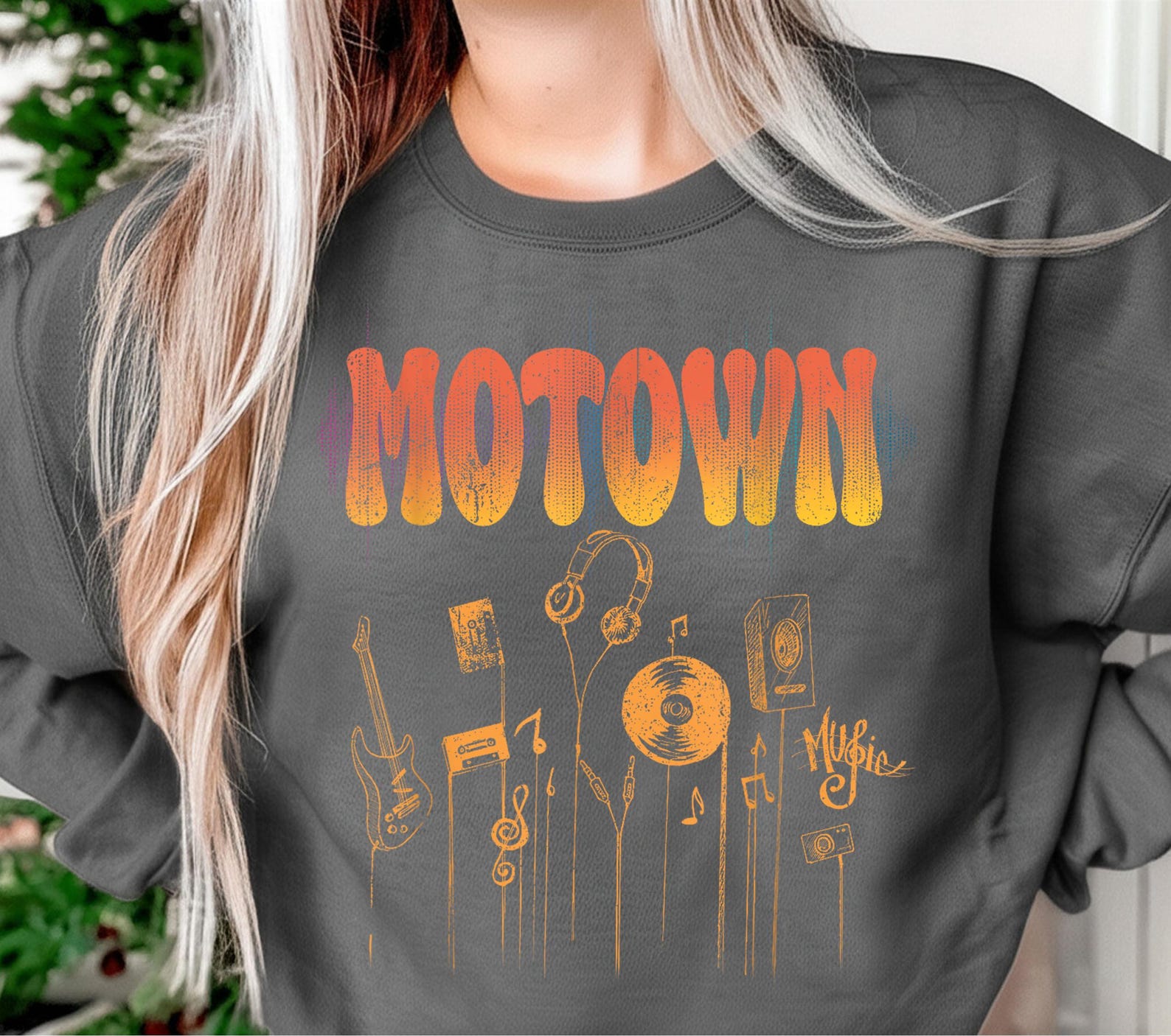 Vintage MOTOWN Music Groovy Sublimation PNG, Printable Art, Crafting ...