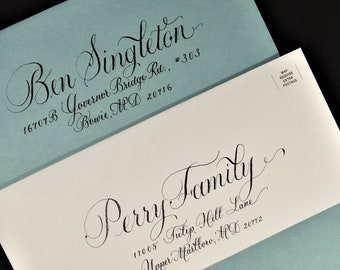 Addressing Wedding Envelopes with Beautiful Calligraphy