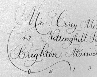 Address Wedding Invitations with Calligraphy