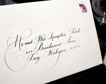 Adressing Wedding Envelopes with Beautiful Calligraphy