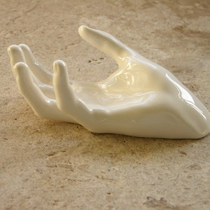 Ceramic Hand Counter top Soap Dish