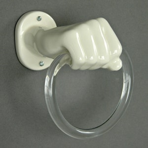 Bath Towel Ring -- Right Hand