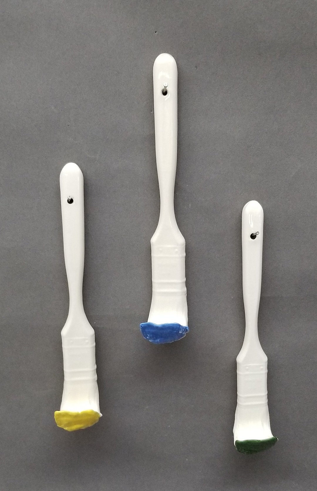 Ceramic Paint Brush Hooks Etsy
