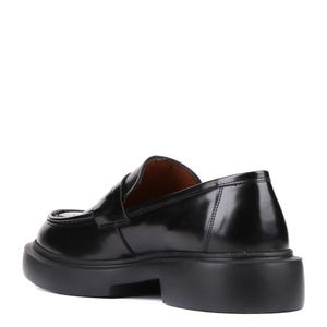 Mocasines de hombre con suela gruesa / Zapatos sin cordones de piel negra y marrón pulida / Zapatos de vestir elegantes e informales / Calzado formal moderno para hombre imagen 5