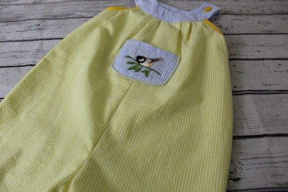 yellow romper baby boy