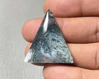 Moss agate, Fancy Cabochon, 31x28x5MM, 29 CTS,Beautiful Cabochon,