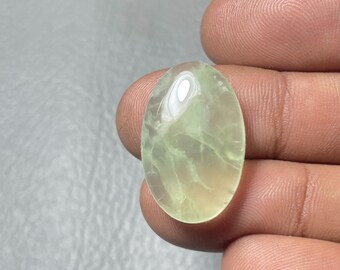 Prehnite, Oval Cabochon, 24x15x5MM, 20 CTS,Beautiful Cabochon,