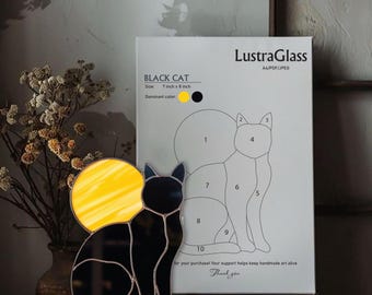 Mönster för svart kattmålning: Halloween-solfångare (PDF-nedladdning)