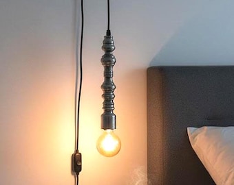 Handmade Industrial Aluminum Pendant Lamp | Edison Style Bedside Lighting