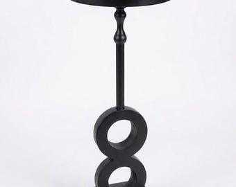 Handmade Black Ring Side Table | Luxury Modern Accent Table
