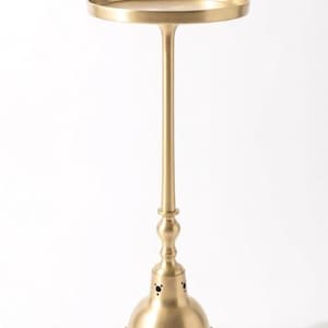Handmade Antique Brass Accent Table | Thompson Style Side Table