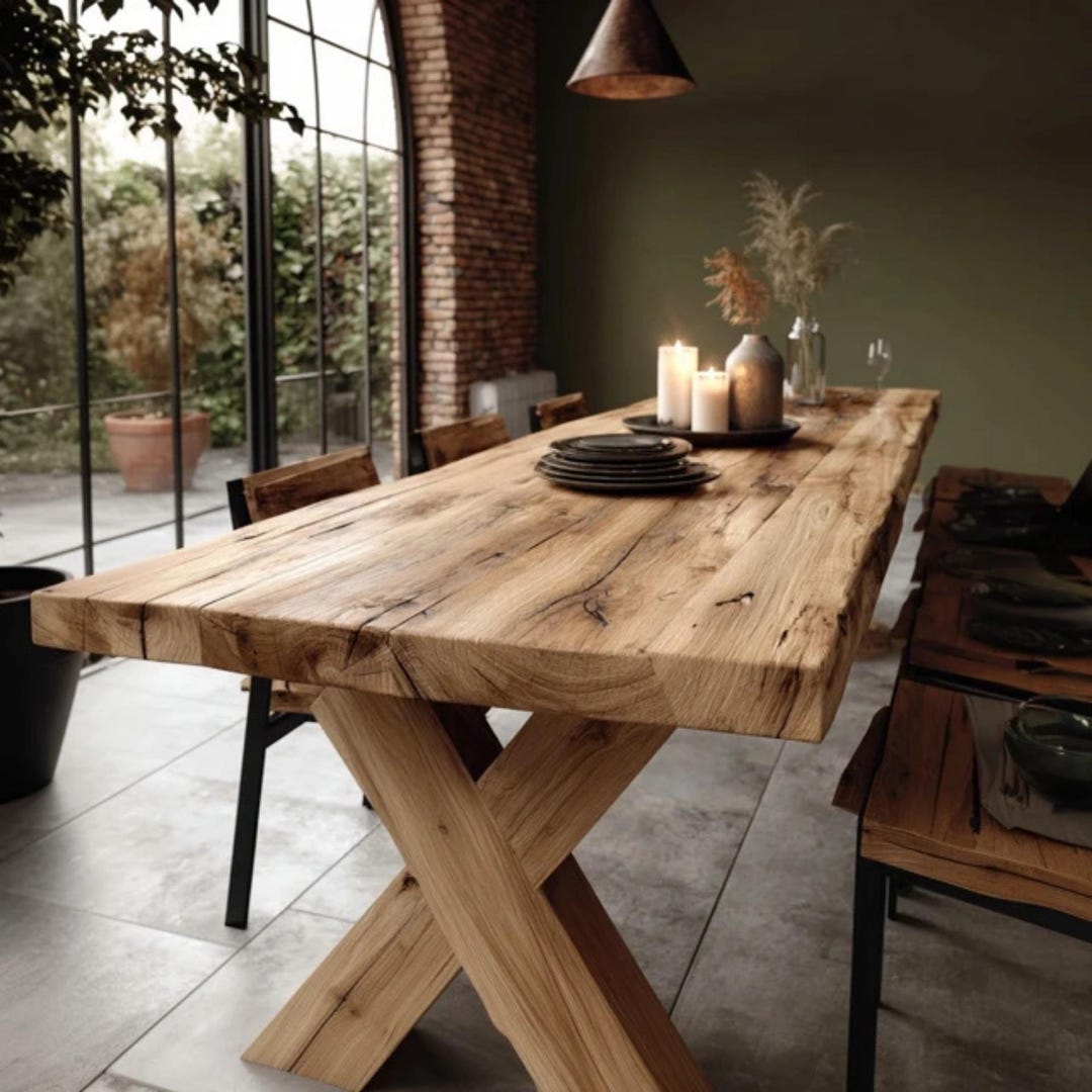 Handmade Live Edge Walnut Dining Table | Custom Solid Wood Table - Etsy ...