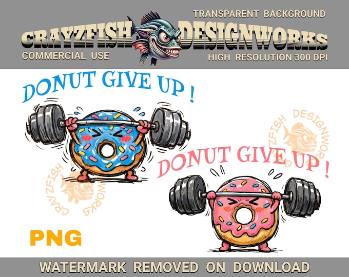 Fitness Clip Art, Funny Workout Design, Digital Download for Fitness Enthusiasts, Athletic Food Graphic
